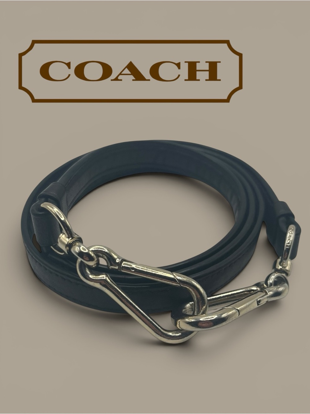 Coach Dark Chocolate Brown Leather Replacement Strap